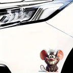 Sticker Master Karikatür Fare Sticker - 6 inç - 15 Cm | Laptop, Araç, Cam, Kupa ve Yüzeyler İçin