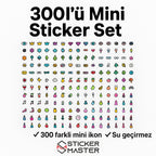 Sticker Master 300 Adet Karışık Sticker Pack Graffiti Araba Stickers Motor Bisiklet Laptop Sticker Etiket Çıkartma