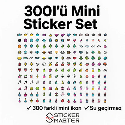 Sticker Master 300 Adet Karışık Sticker Pack Graffiti Araba Stickers Motor Bisiklet Laptop Sticker Etiket Çıkartma Sticker Master