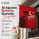 30 Ağustos Zafer Bayramı Özel Atatürk Bayrağı – Dayanıklı Bez Bayrak | Hediye Atatürk Sticker