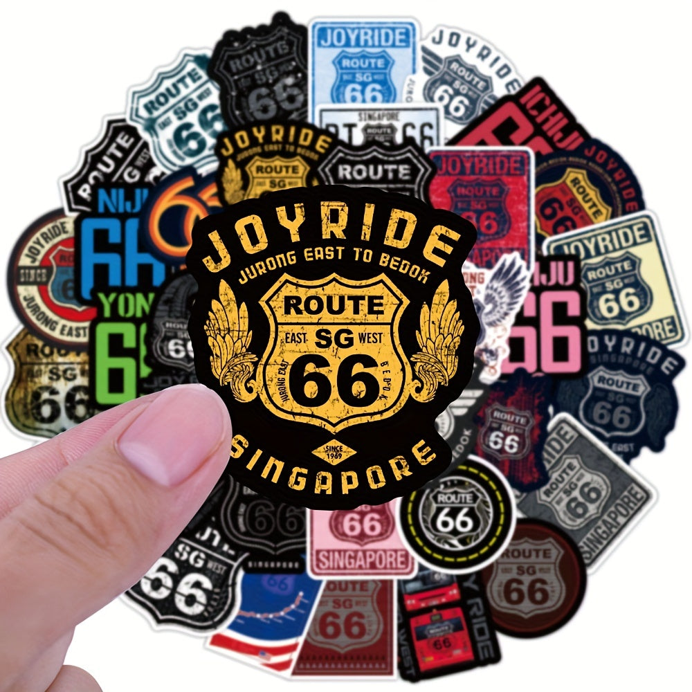 Route 66 Araba Sticker Seti (50’li) | Sticker Master