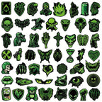 Sticker Master 50 Adet Kafatası Ayı -Canavar Graffiti Sticker Seti – Su Geçirmez Çıkartma Paketi Laptop, Telefon, Kask, Bavul ve Kaykay İçin