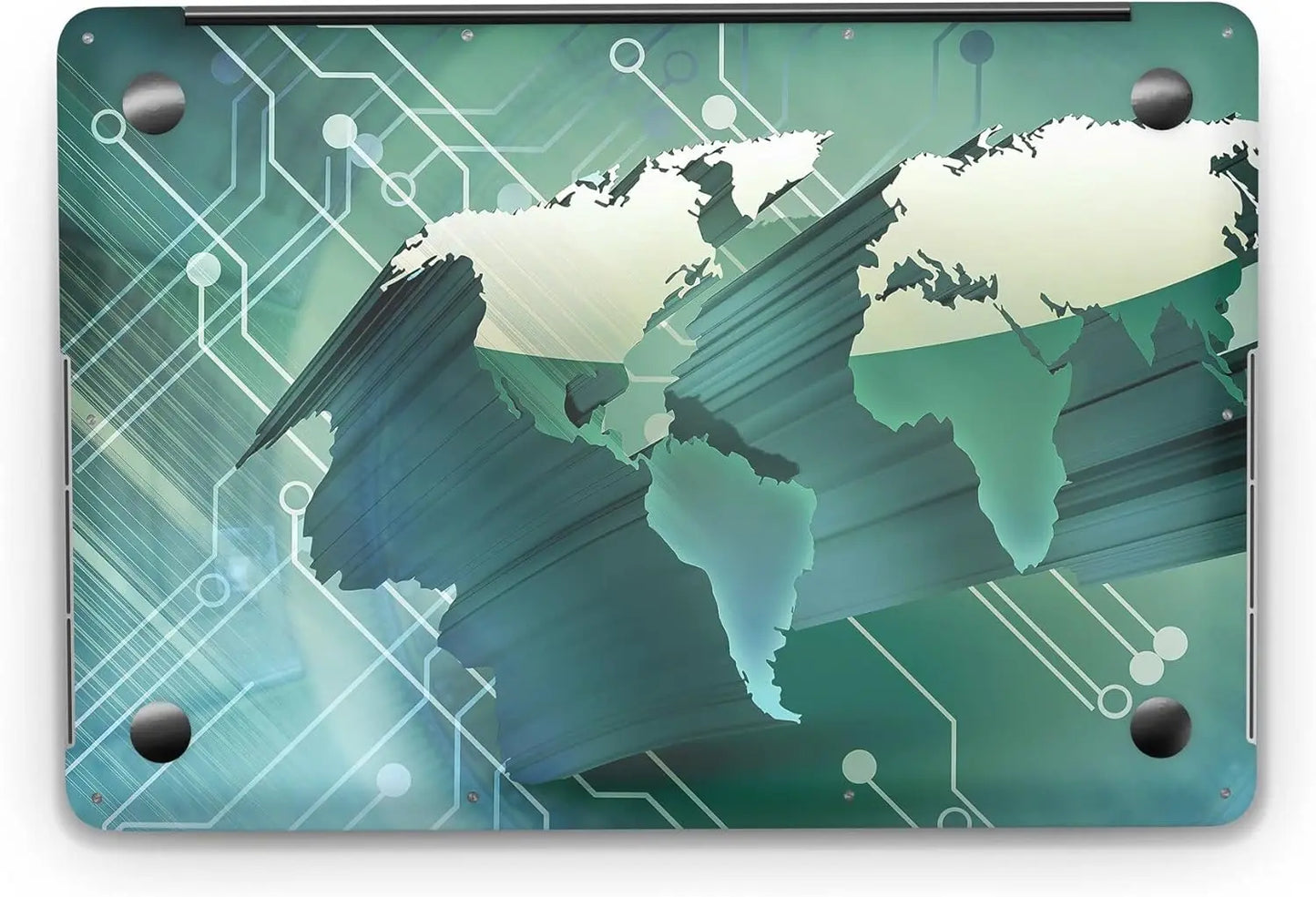 Sticker Master 3D World Map Evrensel Sticker Dizüstü Bilgisayar Vinil Sticker Decal 12" 13" 13.3" 14" 15" 15.4" 15.6 inç Dizüstü Bilgisayar Çıkartma Koruyucu Macbook Asus Acer Hp Lenovo Huawei Dell İçin - Sticker Master