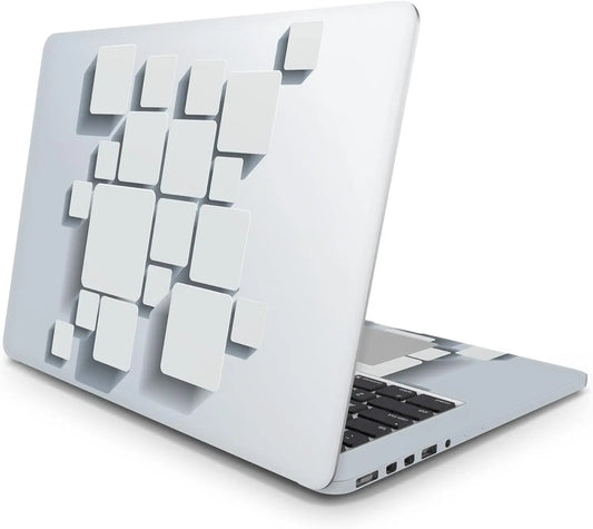 Sticker Master 3D Gray Evrensel Sticker Dizüstü Bilgisayar Vinil Sticker Decal 12" 13" 13.3" 14" 15" 15.4" 15.6 inç Dizüstü Bilgisayar Çıkartma Koruyucu Macbook Asus Acer Hp Lenovo Huawei Dell İçin - Sticker Master