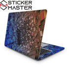 3D Küp Tüneli Laptop Sticker Abstract 3D Vinil Kaplama | Sticker Master