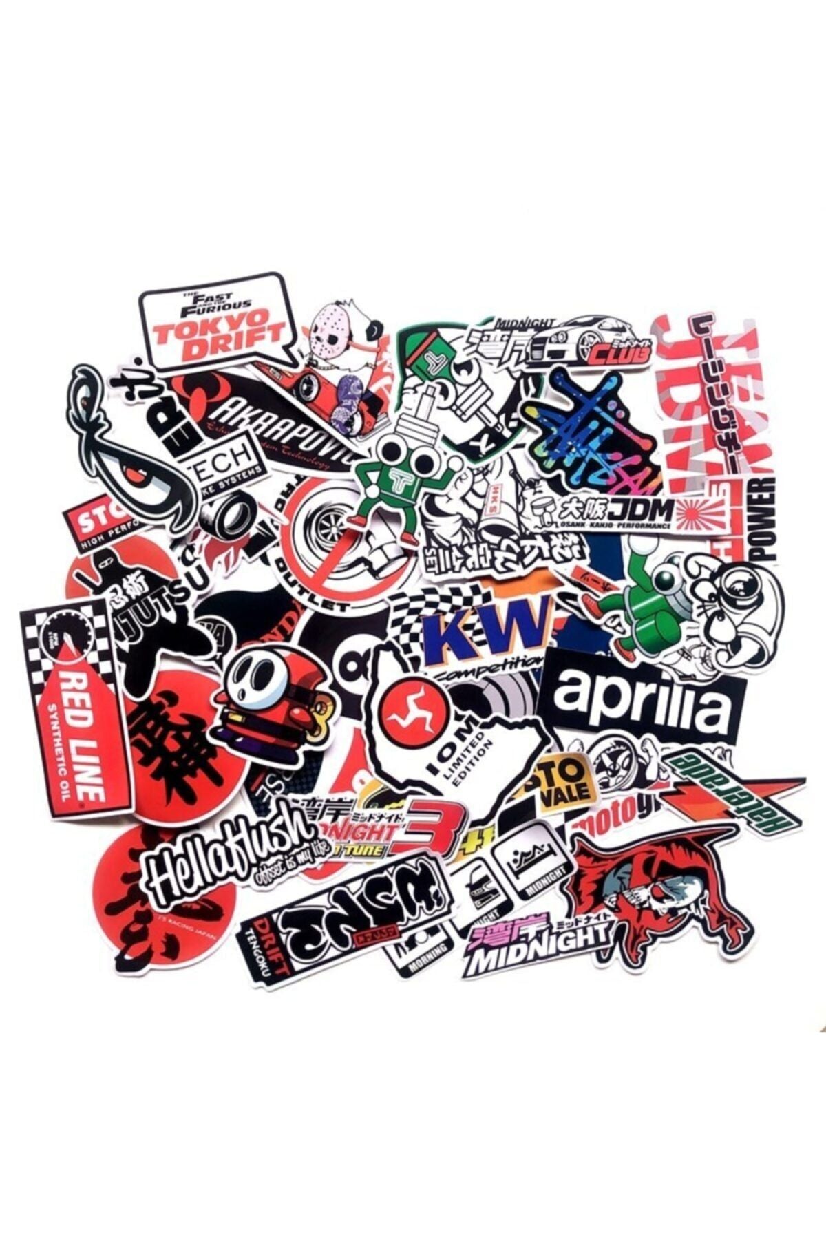 Sticker Master 40 Adet Cartoon Sticker Seti - Su Geçirmez & Dayanıklı Vinil Decal Etiket - Laptop, Motor, Kask, Kaykay, Bisiklet İçin Eğlenceli Çıkartmalar