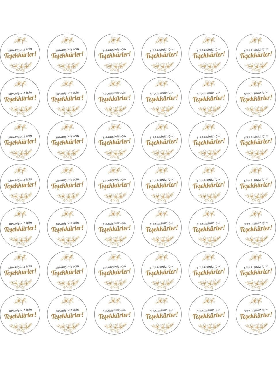 Sticker Master Şirketler Için Teşekkürler Sticker Etiket Koli Zarf Paketlerme 4 X 4 Cm 50Lı