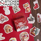 46 Parça Yılbaşı Sticker Seti | Merry Christmas Temalı Kendin Yap (DIY) Etiketleri