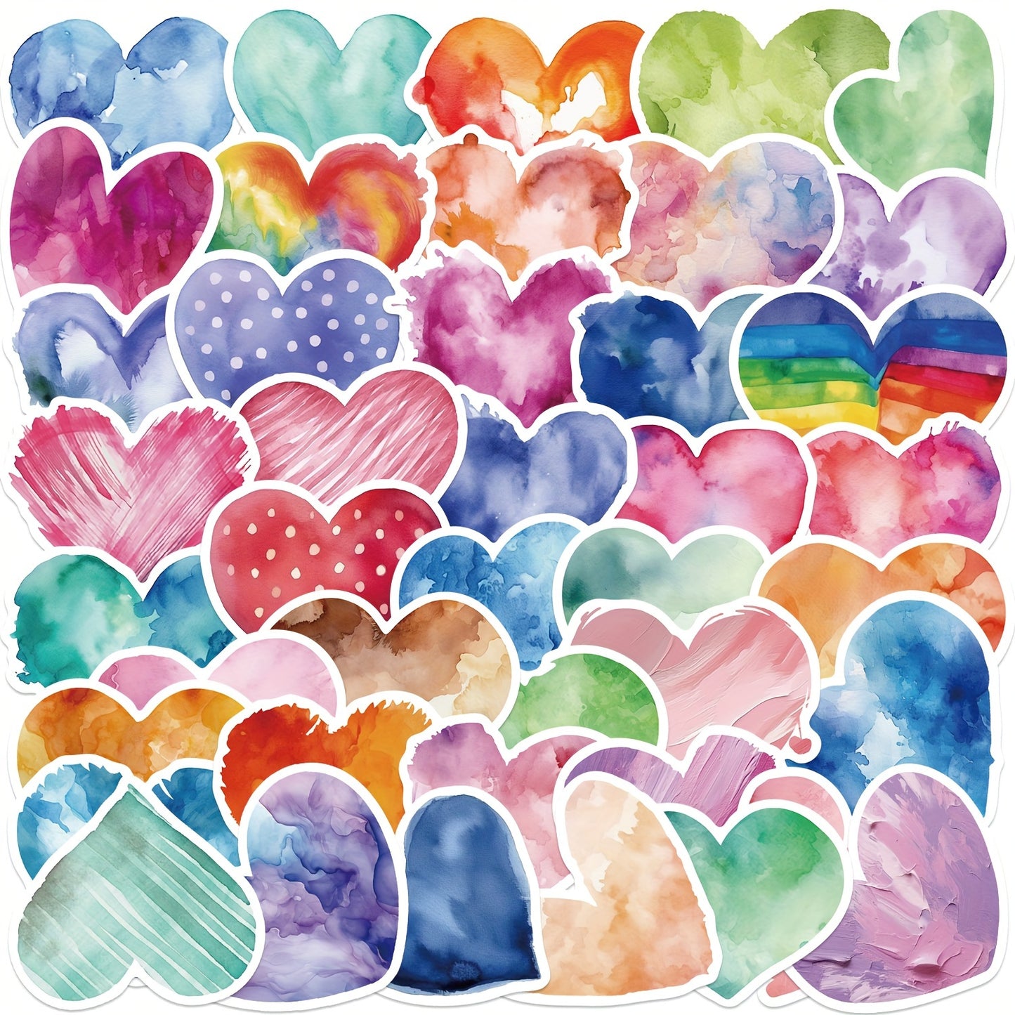 Aşk Kalp Sticker Seti 50’li | Sticker Master