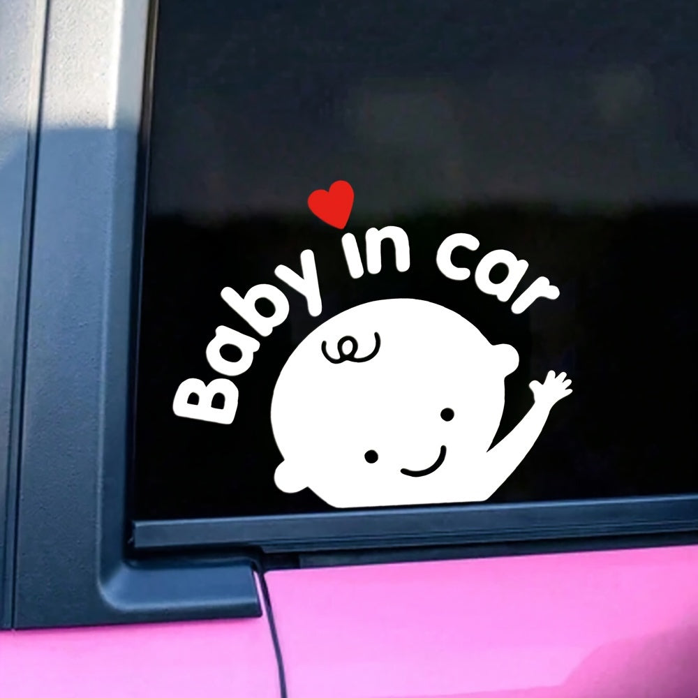 Sevimli Baby in Car Arabada Bebek Var Sticker Araç Çıkartması - Sticker Master