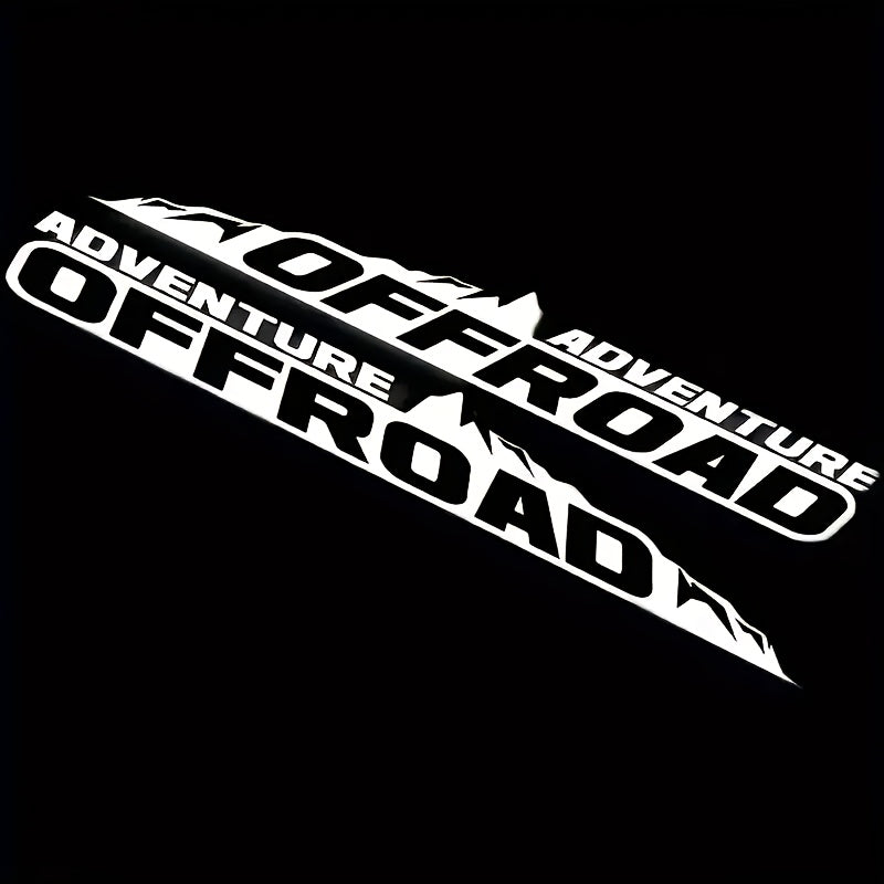 Sticker Master Adventure Off-Road Kaput Sticker Seti - 2’li Vinyl Araç Etiketi (SUV, Pickup, Off-Road Uyumlu)