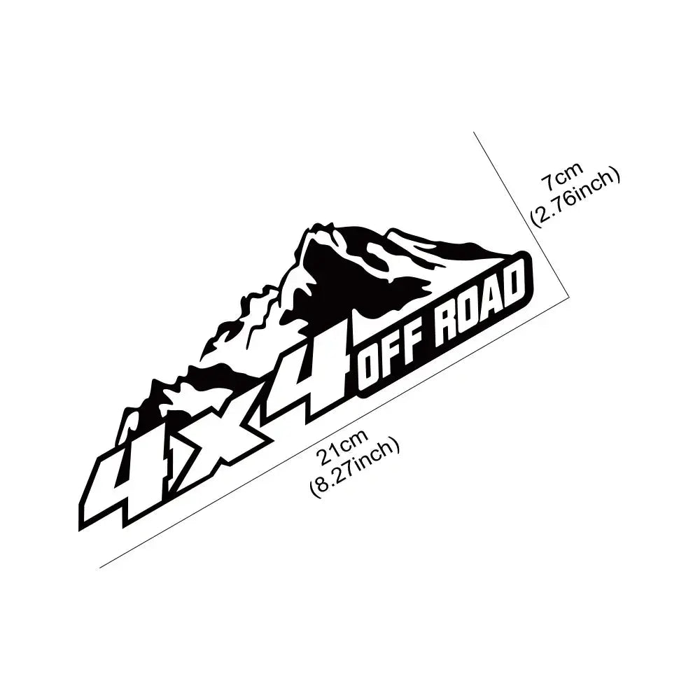 4x4 Off Road Dağ Macerası Sticker 21x7 Cm|Sticker Master Sticker Master