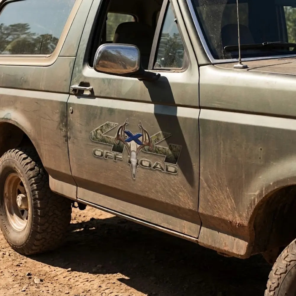 4x4 Off-Road Sticker Kuru Kafa Kamuflaj