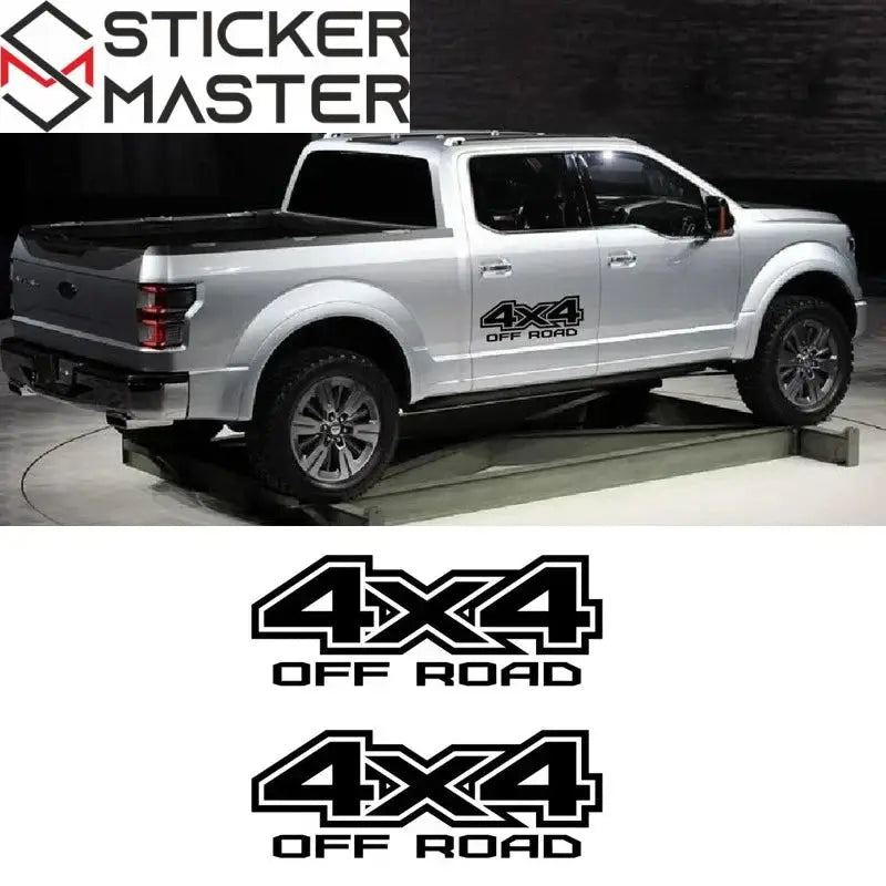4x4 Sticker Seti | Pick-up ve SUV İçin Off Road Yan Gövde Decal (2 Adet) Sticker Master