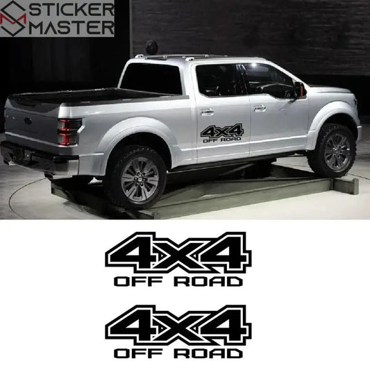4x4 Sticker Seti | Pick-up ve SUV İçin Off Road Yan Gövde Decal (2 Adet) Sticker Master