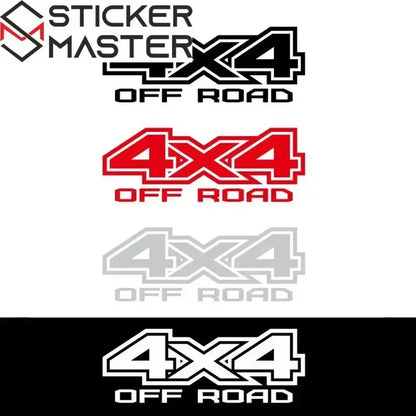 4x4 Sticker Seti | Pick-up ve SUV İçin Off Road Yan Gövde Decal (2 Adet) Sticker Master