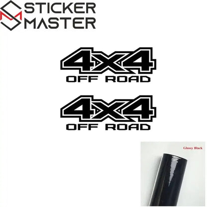 4x4 Sticker Seti | Pick-up ve SUV İçin Off Road Yan Gövde Decal (2 Adet) Sticker Master