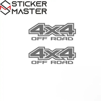 4x4 Sticker Seti | Pick-up ve SUV İçin Off Road Yan Gövde Decal (2 Adet) Sticker Master