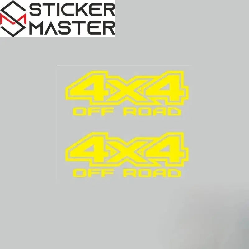 4x4 Sticker Seti | Pick-up ve SUV İçin Off Road Yan Gövde Decal (2 Adet) Sticker Master