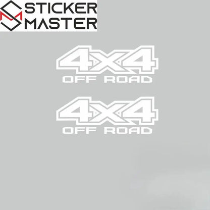 4x4 Sticker Seti | Pick-up ve SUV İçin Off Road Yan Gövde Decal (2 Adet) Sticker Master