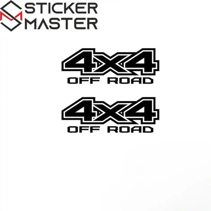 4x4 Sticker Seti | Pick-up ve SUV İçin Off Road Yan Gövde Decal (2 Adet) Sticker Master