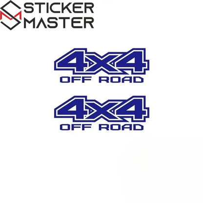 4x4 Sticker Seti | Pick-up ve SUV İçin Off Road Yan Gövde Decal (2 Adet) Sticker Master