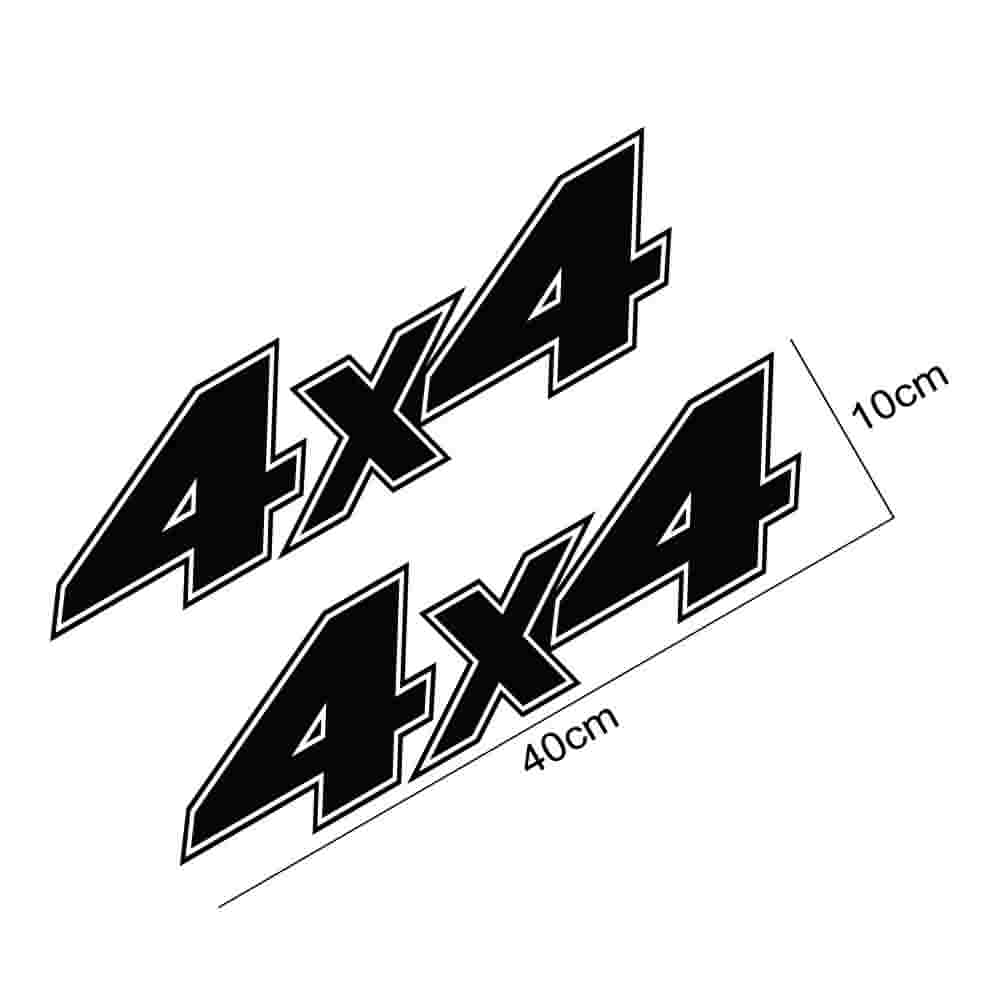 4x4 Off-Road Sticker Seti (2 Adet) | Pickup ve SUV Yan Kapı - Sticker Master
