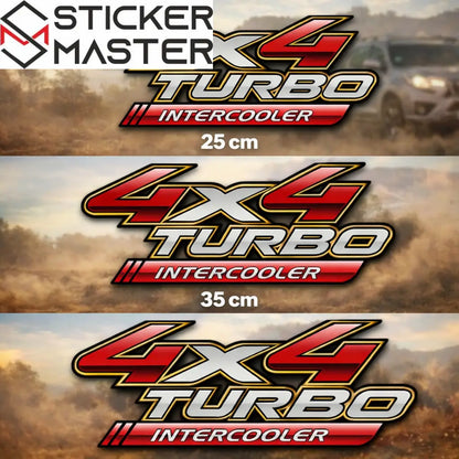 4x4 Turbo Intercooler Sticker | Sağ ve Sol Araç Çıkartması (2 Adet) Sticker Master