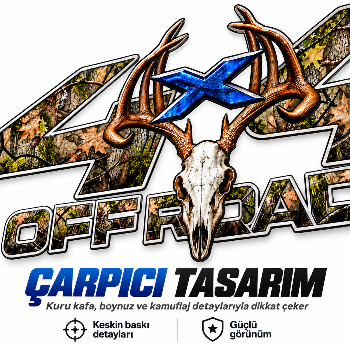 4x4 Off-Road Sticker kamuflaj detayları