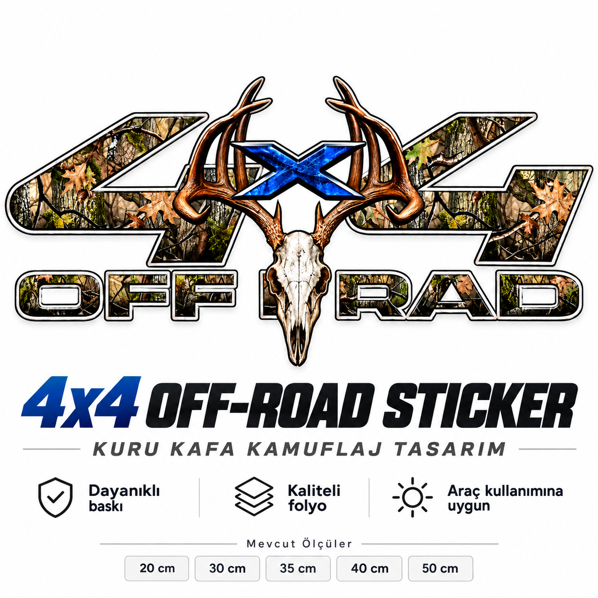 4x4 Off-Road Sticker Kuru Kafa Kamuflaj ana ürün görseli