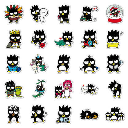 50 Adet Badtz-Maru Sticker Seti | Sanrio Temalı Suya Dayanıklı Etiket Paketi Sticker Master