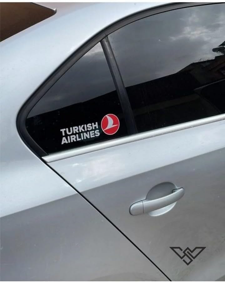 Sticker Master Turkish Airline Motorsiklet,Kask,Laptop,Motor Ve Oto Araç Sticker 18 X 5 Cm