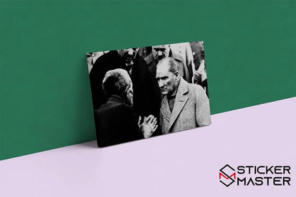 Sticker Master Atatürk Temalı Siyah Beyaz Portre Kanvas Tablo | 40x60 Cm,50x70 Cm,100x70 Cm | Sanatın Büyüsünü Mekânınıza Taşıyın Sticker Master