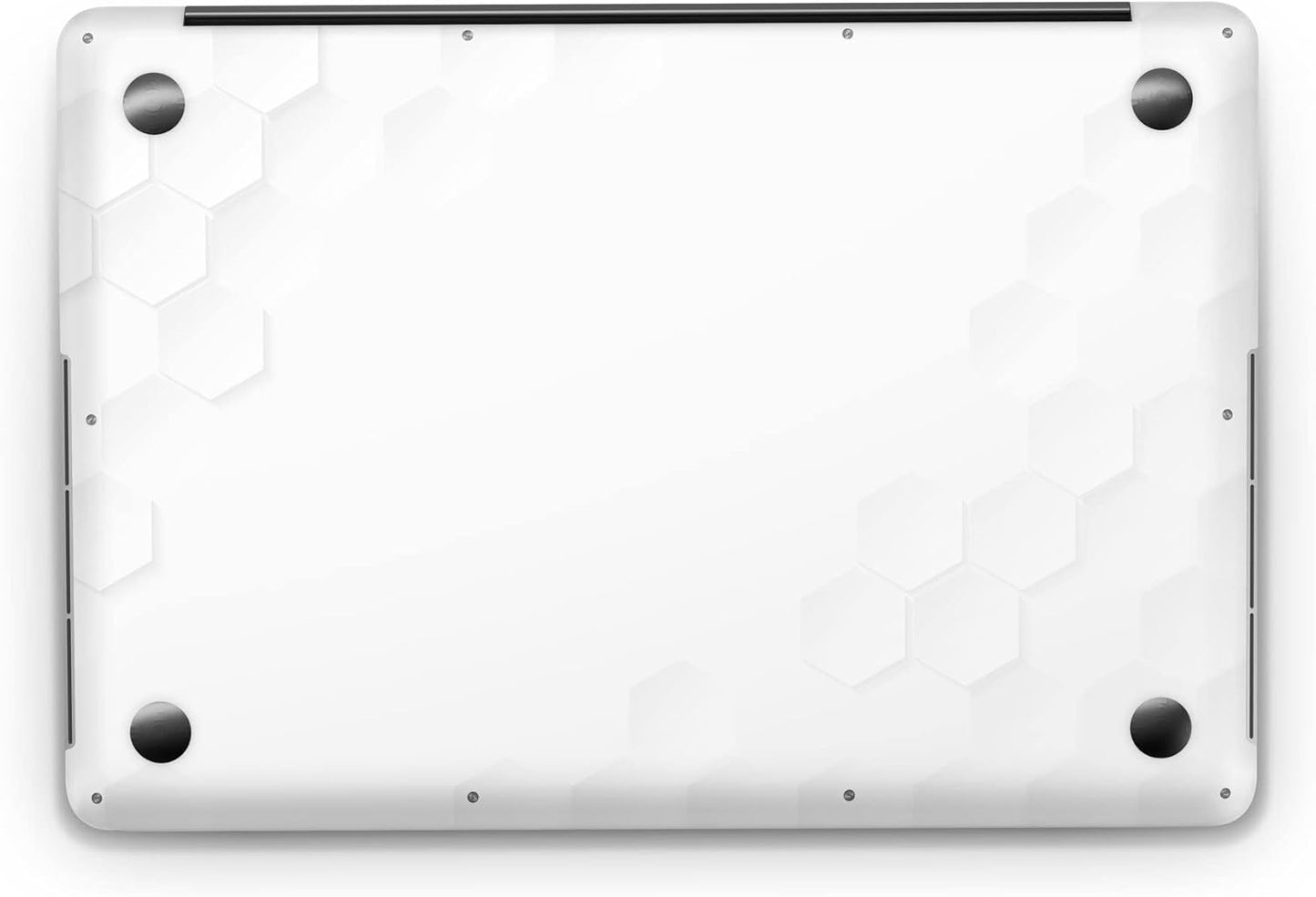 Sticker Master Geometric White Evrensel Sticker Dizüstü Bilgisayar Vinil Sticker Decal 12" 13" 13.3" 14" 15" 15.4" 15.6 inç Dizüstü Bilgisayar Çıkartma Koruyucu Macbook Asus Acer Hp Lenovo Huawei Dell İçin