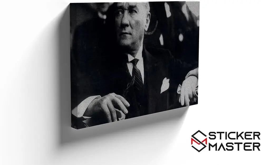 Atatürk kanvas tablo – duvar veya mobilya dekorasyonu için ideal set.