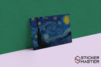 Sticker Master Yıldızlı Gece - Starry Night Kanvas Tablo | 40x60 Cm,50x70 Cm,100x70 Cm | Sanatın Büyüsünü Mekânınıza Taşıyın