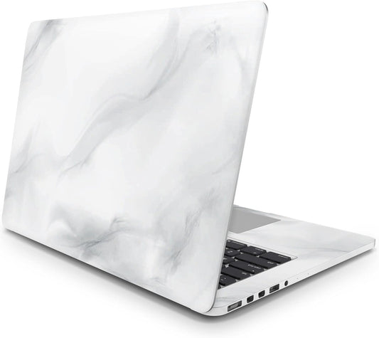 Sticker Master White Gray Marble Evrensel Sticker Dizüstü Bilgisayar Vinil Sticker Decal 12" 13" 13.3" 14" 15" 15.4" 15.6 inç Dizüstü Bilgisayar Çıkartma Koruyucu Macbook Asus Acer Hp Lenovo Huawei Dell İçin