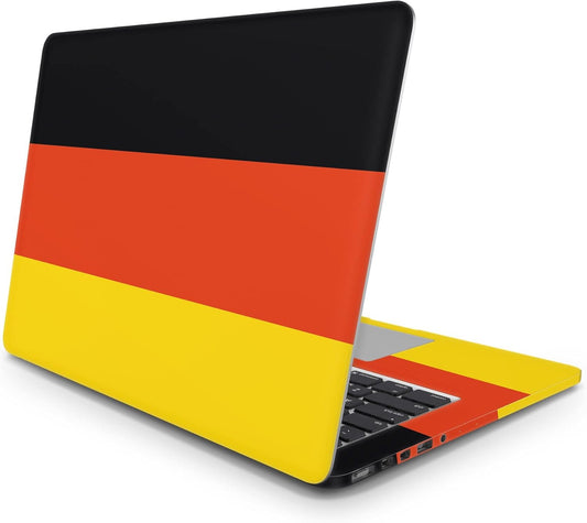 Sticker Master German Flag Evrensel Sticker Dizüstü Bilgisayar Vinil Sticker Decal 12" 13" 13.3" 14" 15" 15.4" 15.6 inç Dizüstü Bilgisayar Çıkartma Koruyucu Macbook Asus Acer Hp Lenovo Huawei Dell İçin