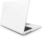 Beyaz Geometrik Laptop Sticker Altıgen Desenli Set | Sticker Master