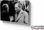 Sticker Master Atatürk Temalı Siyah Beyaz Portre Kanvas Tablo | 40x60 Cm,50x70 Cm,100x70 Cm | Sanatın Büyüsünü Mekânınıza Taşıyın