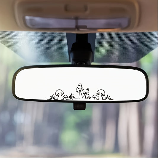 Sevimli Mantar Ayna Stickerı Araç Çıkartması - Sticker Master