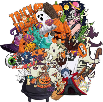 60 Adet Halloween Sticker Seti - Su Geçirmez & Dayanıklı | Sticker Master
