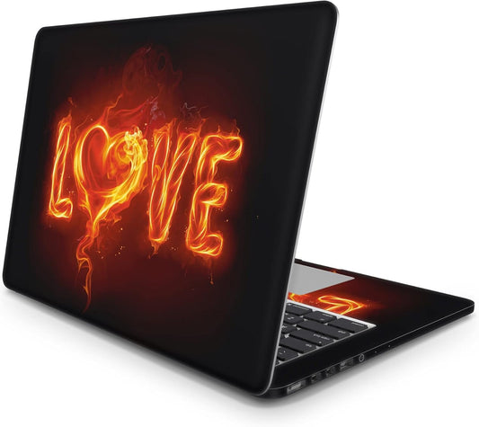 Sticker Master Love Flame Universal Laptop Vinyl Sticker Decal 12" 13" 13.3" 14" 15" 15.4" 15.6 inch Laptop Sticker Protector for Macbook Asus Acer HP Lenovo Huawei Dell