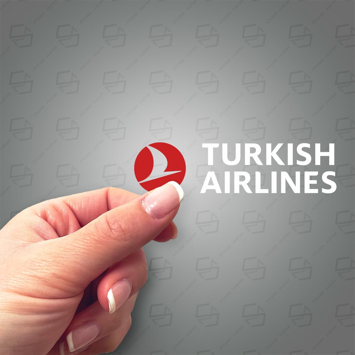 Sticker Master Turkish Airline Motorsiklet,Kask,Laptop,Motor Ve Oto Araç Sticker 18 X 5 Cm