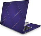 Mor Geometrik Laptop Sticker Fütüristik Tasarım Seti | Sticker Master