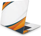 Turuncu Dalga Laptop Sticker Modern Tasarım Seti | Sticker Master