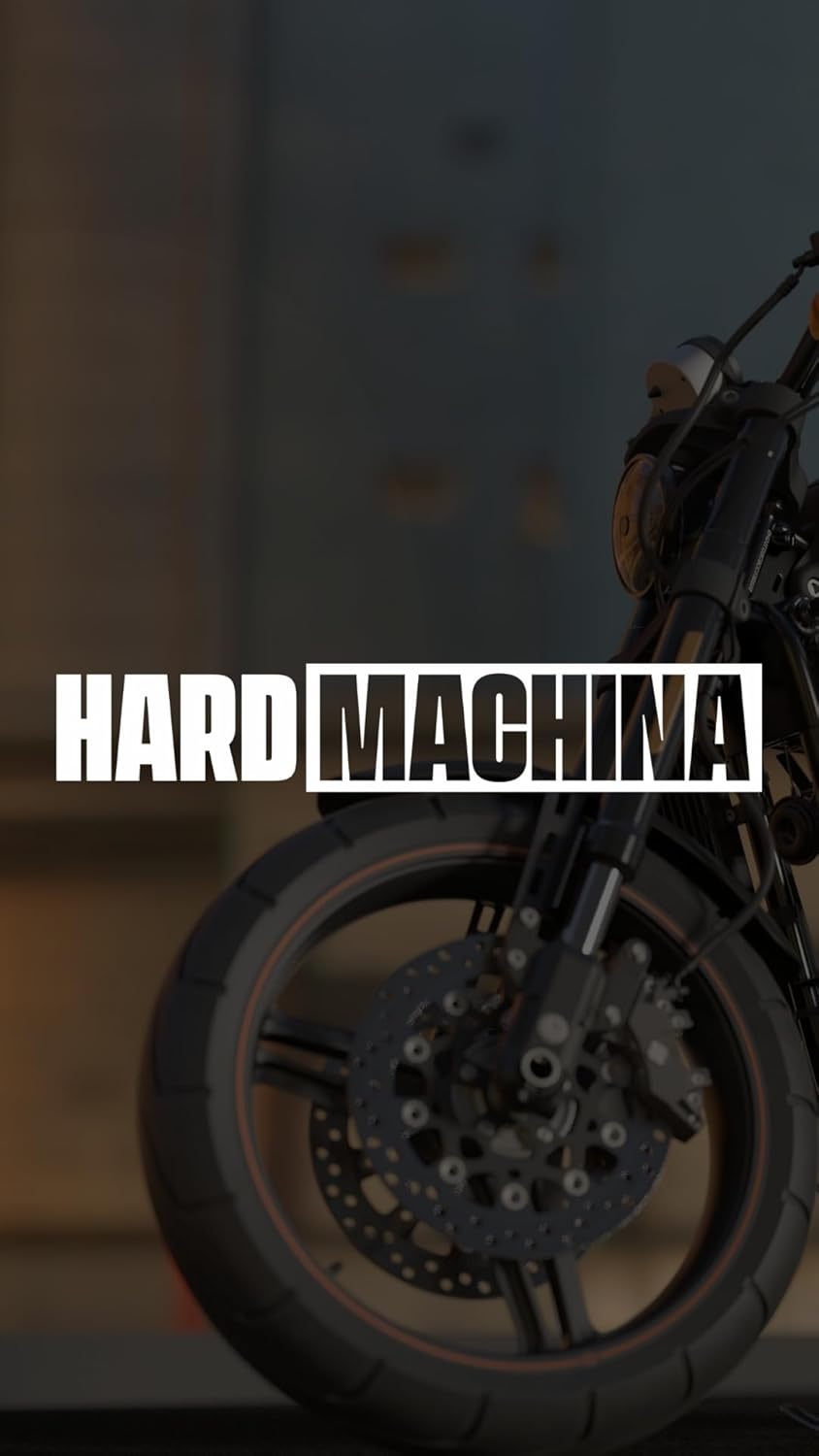 Sticker Master Hard Machina Motorsiklet,Kask,Laptop,Motor Ve Oto Araç Sticker 20 X 4 Cm Beyaz
