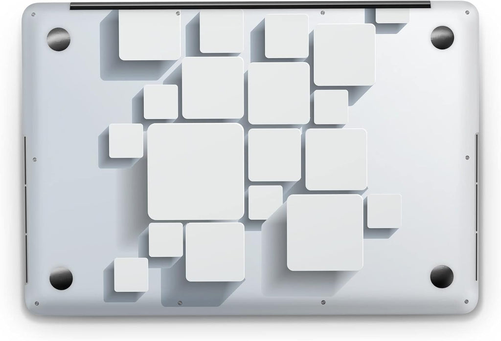 Sticker Master 3D Gray Evrensel Sticker Dizüstü Bilgisayar Vinil Sticker Decal 12" 13" 13.3" 14" 15" 15.4" 15.6 inç Dizüstü Bilgisayar Çıkartma Koruyucu Macbook Asus Acer Hp Lenovo Huawei Dell İçin - Sticker Master