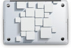 Sticker Master 3D Gray Evrensel Sticker Dizüstü Bilgisayar Vinil Sticker Decal 12" 13" 13.3" 14" 15" 15.4" 15.6 inç Dizüstü Bilgisayar Çıkartma Koruyucu Macbook Asus Acer Hp Lenovo Huawei Dell İçin - Sticker Master