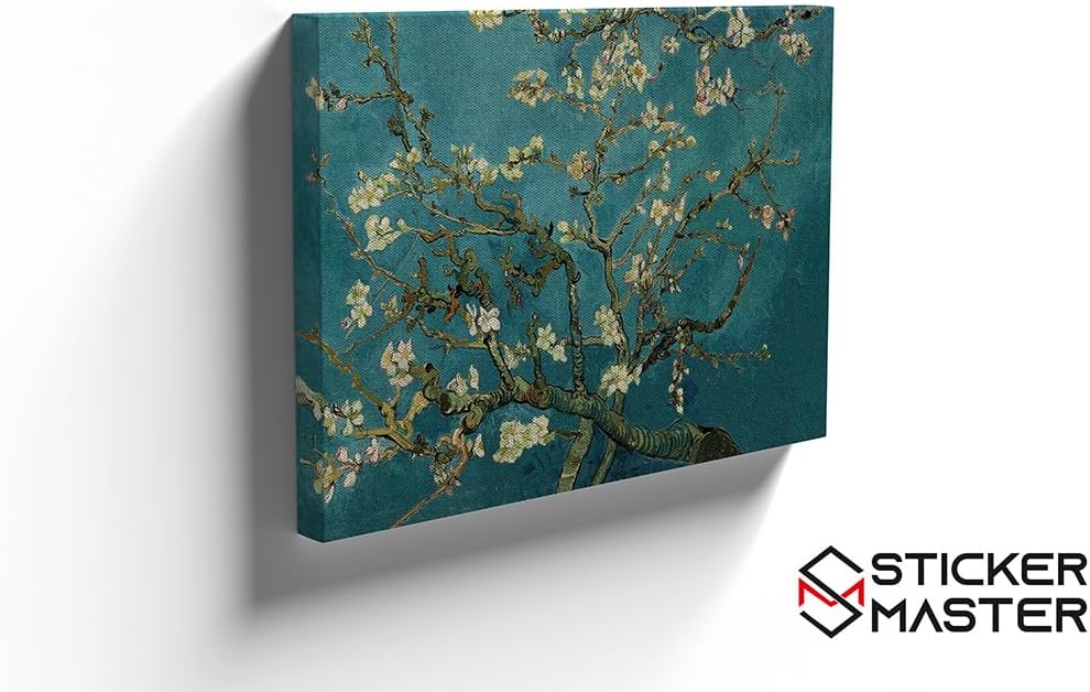 Sticker Master Almond Blossom Çiçek Açan Badem Ağacı Kanvas Tablo | 40x60 Cm,50x70 Cm,100x70 Cm | Sanatın Büyüsünü Mekânınıza Taşıyın